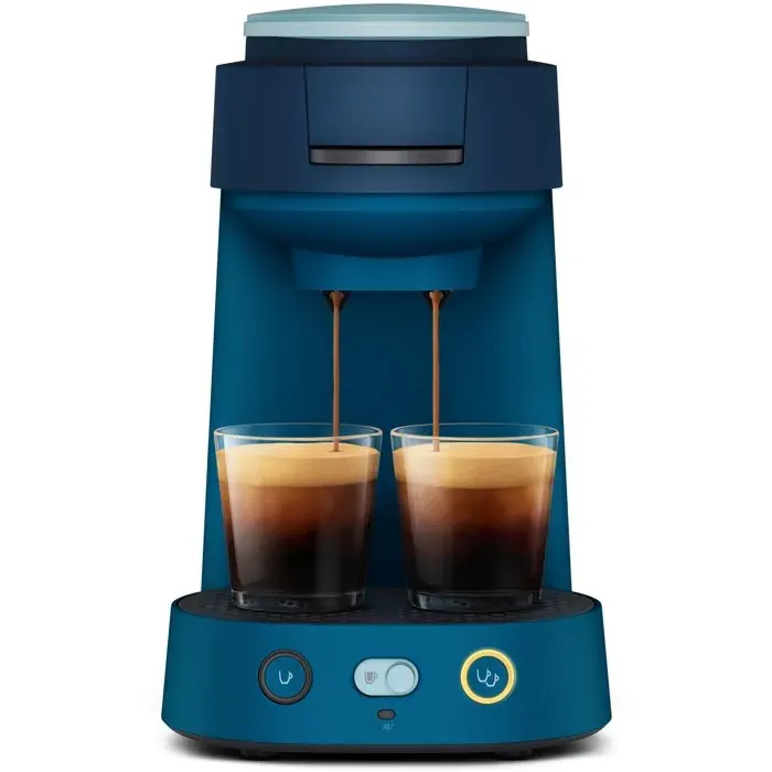 Cafetière à dosette - PHILIPS SENSEO - CSA225/01 - machine à café Vibe - Bleu canard