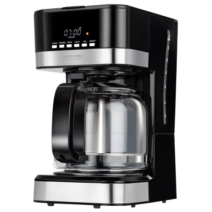 Cafetière à Filtre Machine à Café Électrique Programmable 15 tasses 18 Litre MPM MKW-05 950W Noir/Argent