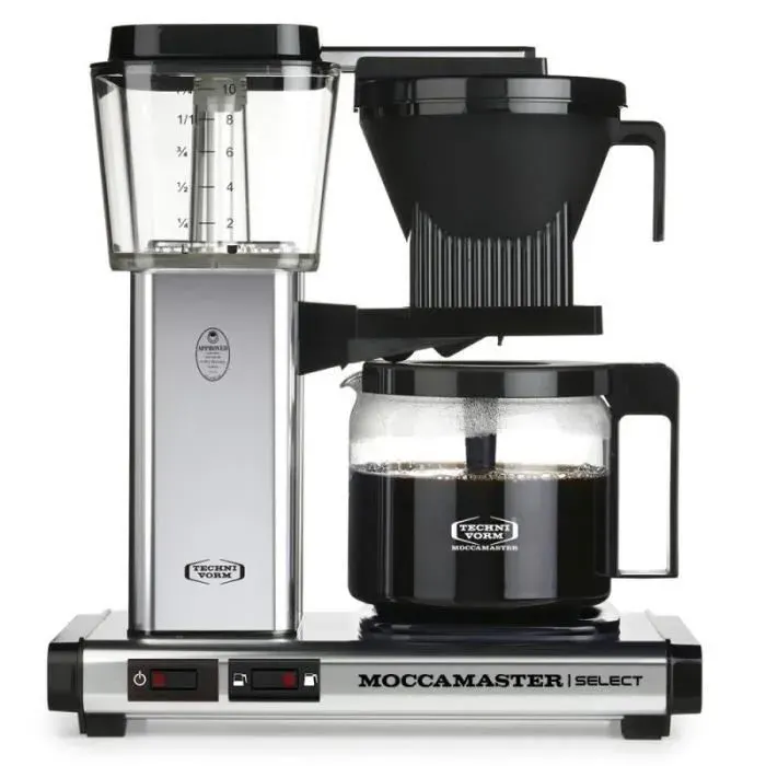 Cafetière à filtre - Moccamaster - KBG 741 Select - Argent poli - Aluminium - 5 ans de garantie