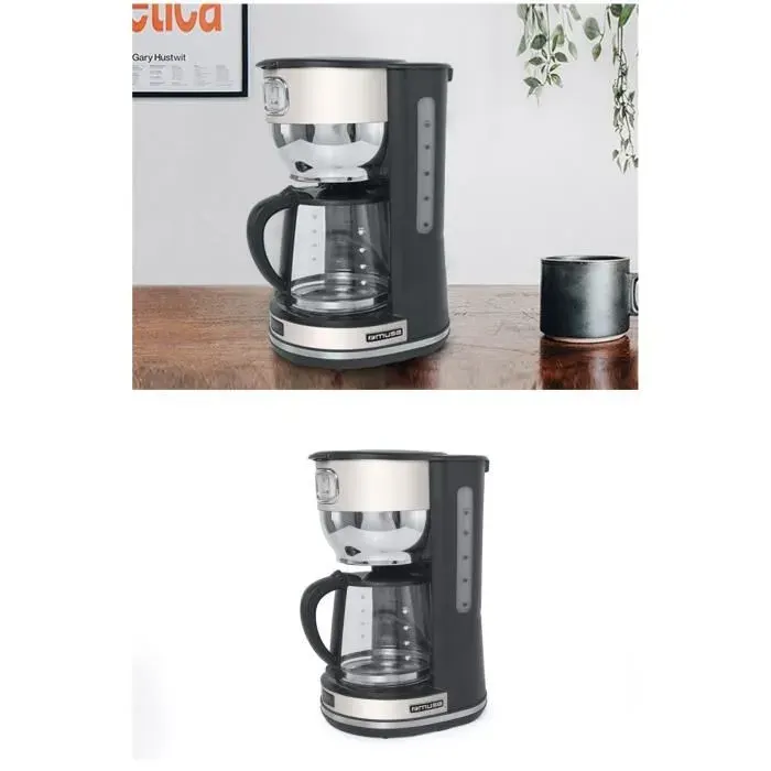 Cafetière à filtre - Muse - Vintage - 1.4 L - 10 tasses - Sans fil - Ergonomique