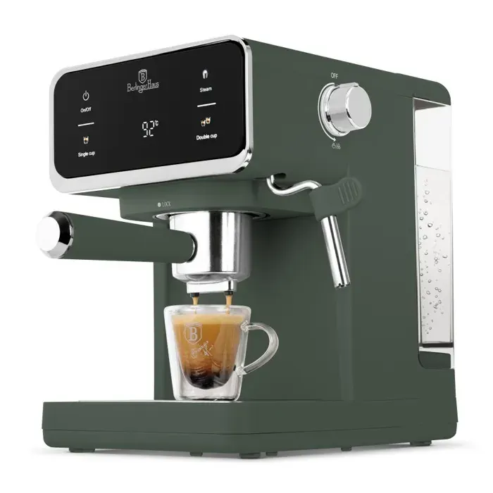 Cafetière à levier 3en1 digital Matte Green Collection — coloris Vert