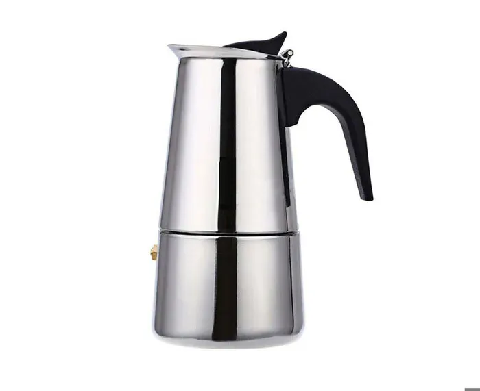 Cafetière à percolateur 450 ml en acier inoxydable pour moka expresso latte