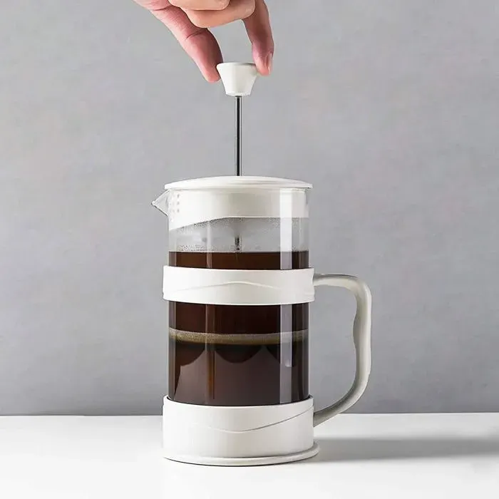 CafetièRe à Pression FrançAise 12 Oz Presses à Café Blanches CafetièRes à Thé