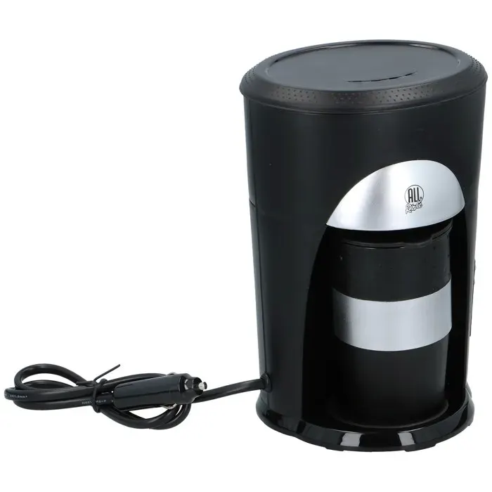 Cafetière Automatique - All Ride - 24V - 300W - Filtre Lavable - Tasse Inclus - Interrupteur Lumineux