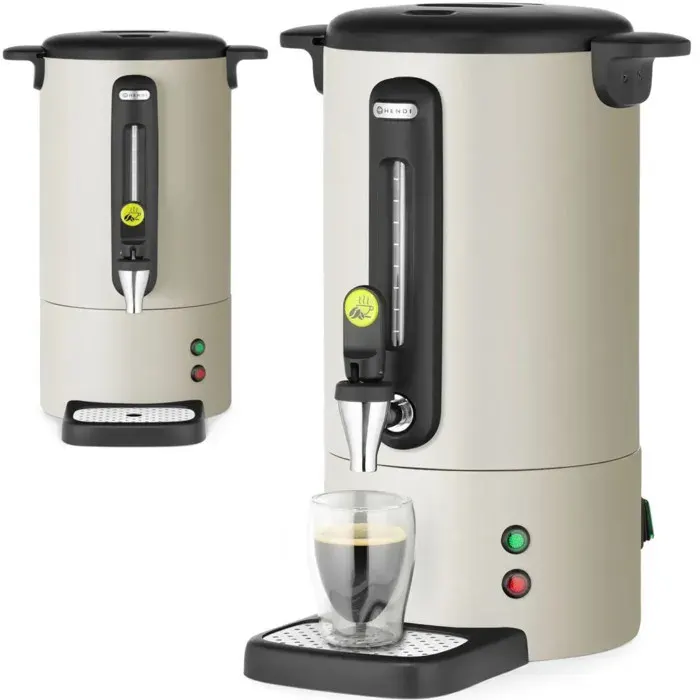 Cafetière avec robinet et bac dégouttement UNIQ 7 l 1050 W - gris clair