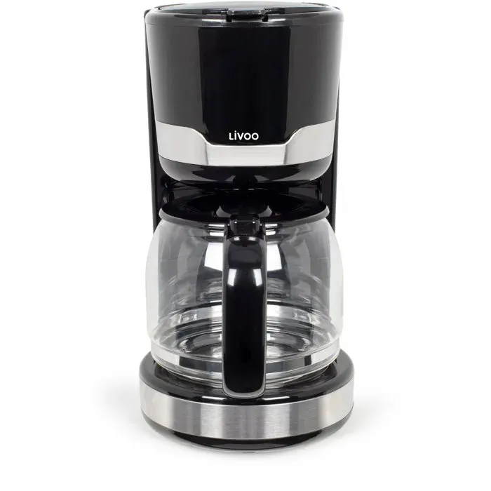 Cafetière électrique - LIVOO - DOD201N - 1000 W - 15 L - 12 à 14 tasses - Noir