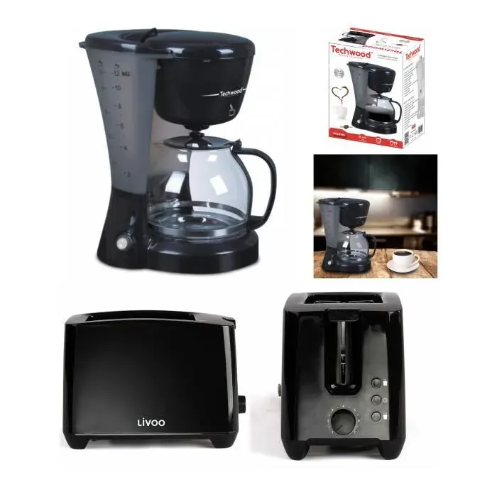 Cafetière électrique - Non spécifié - 800W - 1.2L - 12 Tasses - Noir