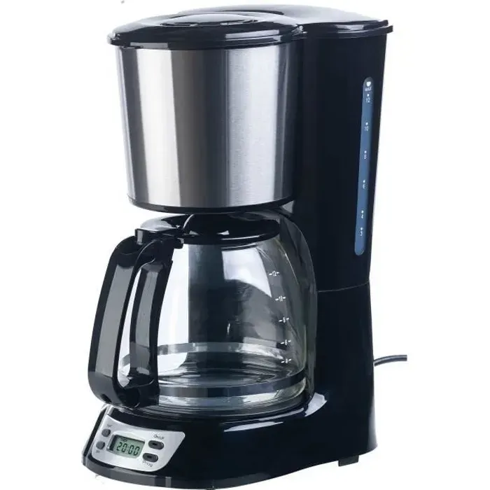 Cafetière électrique programmable 1000W 12 tasses KF-315