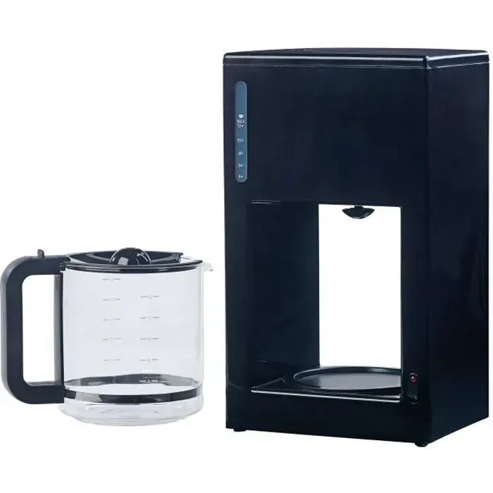 Cafetière électrique - ROSENSTEIN & SOHNE - KF-215 - 12 tasses - Noir brillant - Arrêt automatique
