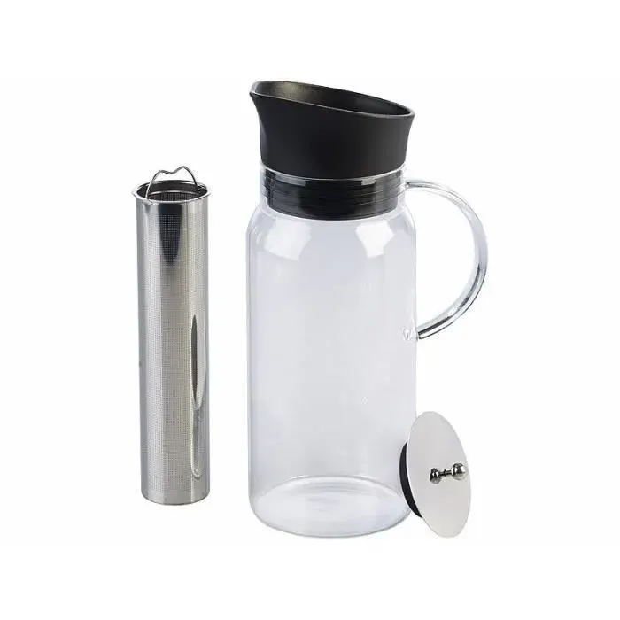 Cafetière en verre 12 L pour infusion à froid avec filtre en acier inoxydable