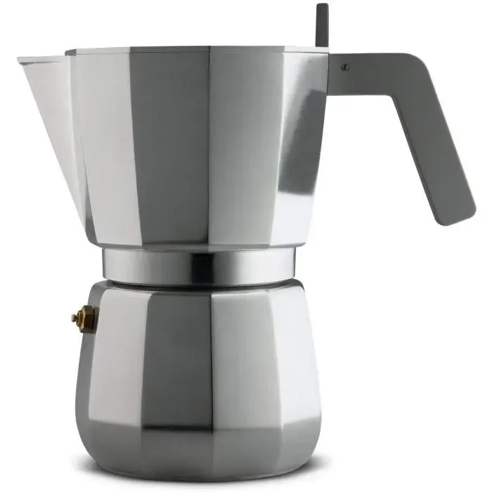 Cafetière Espresso - Alessi - Moka DC06/9 FM - Fonte dAluminium - 9 Tasses - Design David Chipperfield