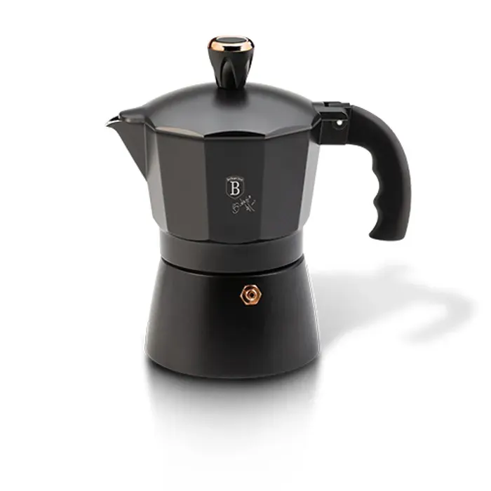 Cafetière espresso - BERLINGERHAUS - BH-8561 - Aluminium - 6 tasses - Poignée en bakélite