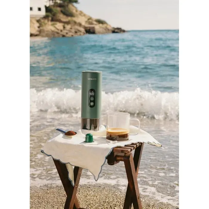 Cafetière Espresso Portable - Create - THERA MOVE - 15 Bars - Capsules & Café Moulu - 150 W
