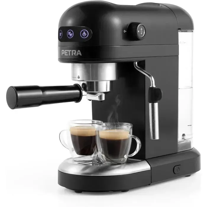 Cafetière Expresso 1.4L 1465W Machine À Café Avec Mousseur À Lait Pompe Italienne 15 Bars Pour Espresso/Cappuccino Machi[CA441]