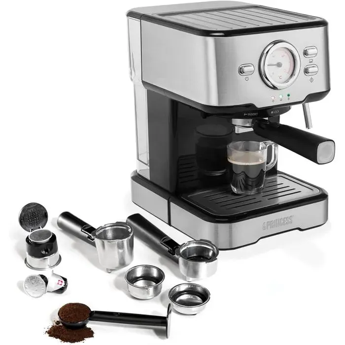 Cafetière Expresso 20 Bar 15L Compatible Capsules Nespresso Machine À Café Compacte