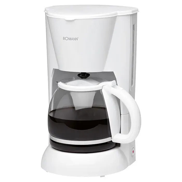 Cafetière filtre 12-14 tasses 15L Bomann KA 183 CB Blanc - BOMANN - Puissance 900W - Anti-goutte