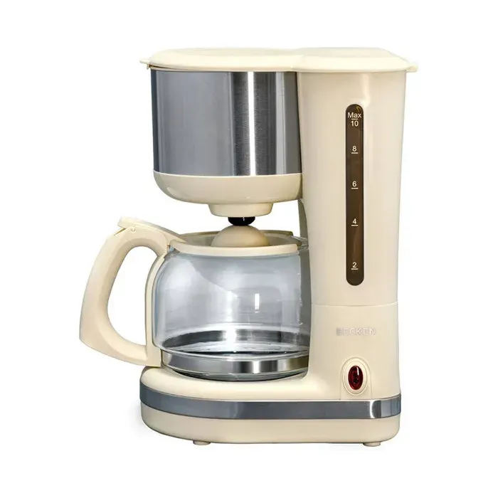 Cafetière Filtre 12 Tasses avec Verseuse en Bleu Becken BDC8770GR Beige Machine à Café Goutte à Goutte Maison et Bureau