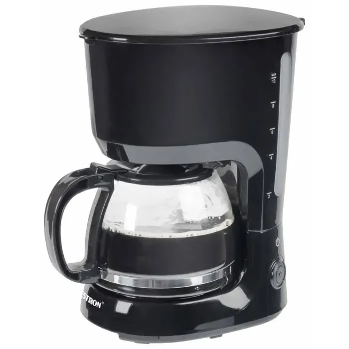 Cafetière filtre Bestron ACM750Z - Noir - 750W - 10 tasses - Porte-filtre amovible