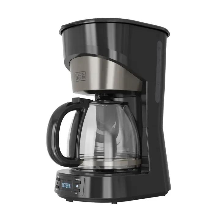 Cafetière filtre - BLACK+DECKER - 1000 W - 15 L - 12 tasses - Programmateur 24h