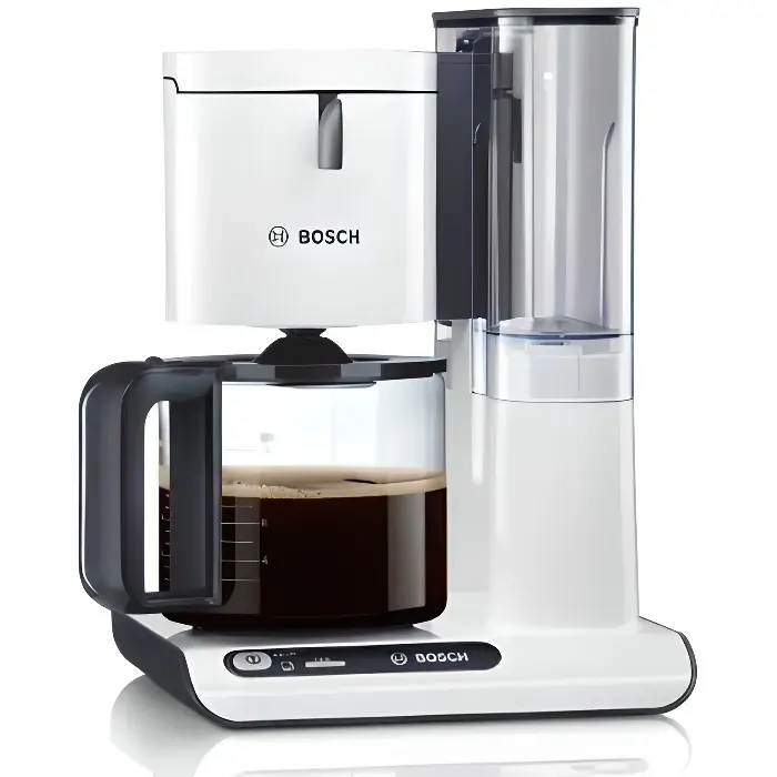 Cafetière filtre BOSCH TKA 8011 Styline - 10 tasses - Blanc/anthracite