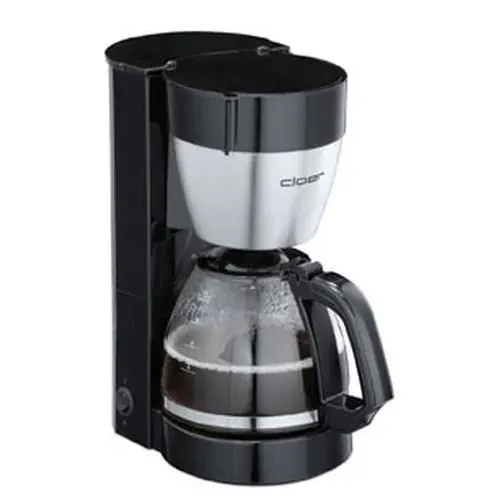 Cafetière filtre Cloer 5019 - 10 tasses - 800 W - Noir/inox mat