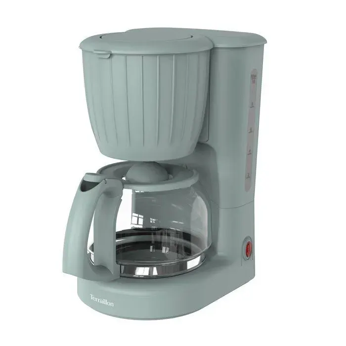Cafetière filtre électrique - Terraillon - BISTRIA Vert - 1080W - 125L - 10-15 tasses - Anti-goutte - Maintien chaud — coloris Noir