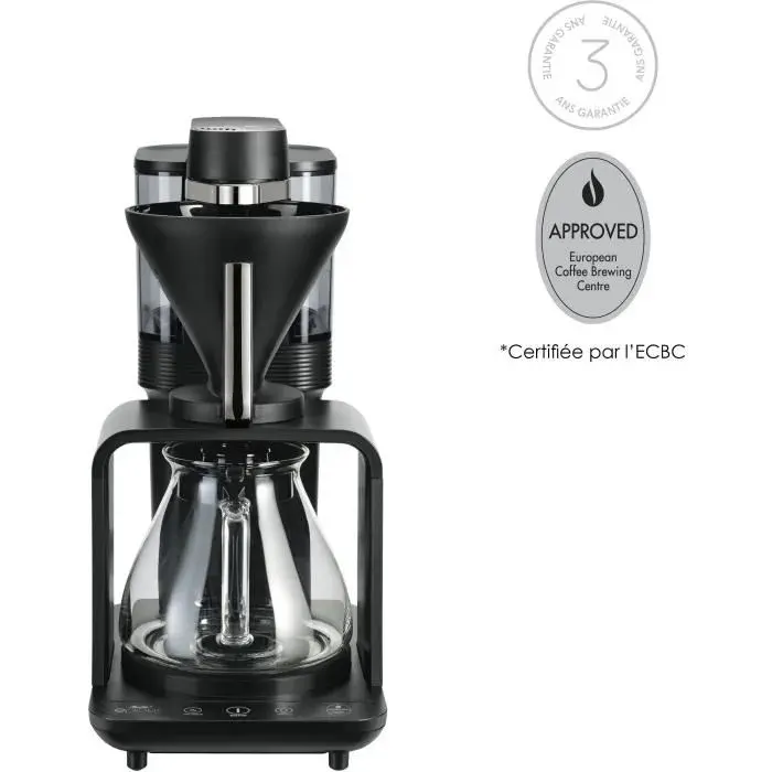 Cafetière filtre - MELITTA - Epour 1024-11 - 1515 W - 2/8 tasses - Noir/Chrome