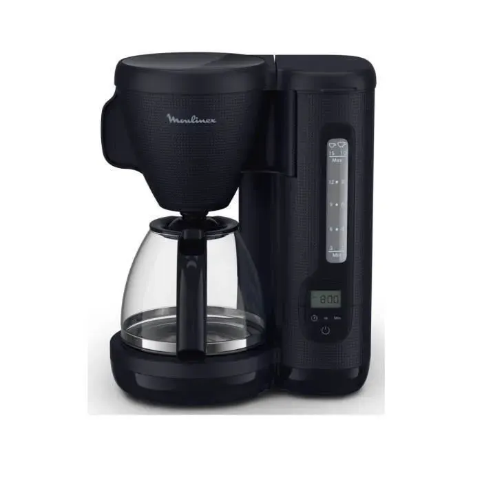 Cafetière filtre - MOULINEX - Morning - 15 tasses - 1000W - Programmable - Bleu nuit mat