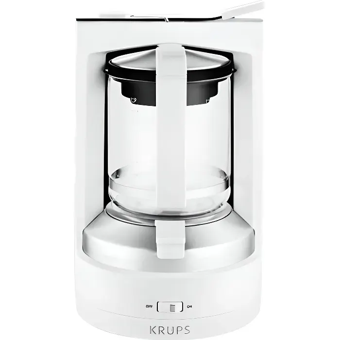 Cafetière - KRUPS - KM468210 T8.2 - 12 tasses - Filtre - Blanc — coloris Blanche