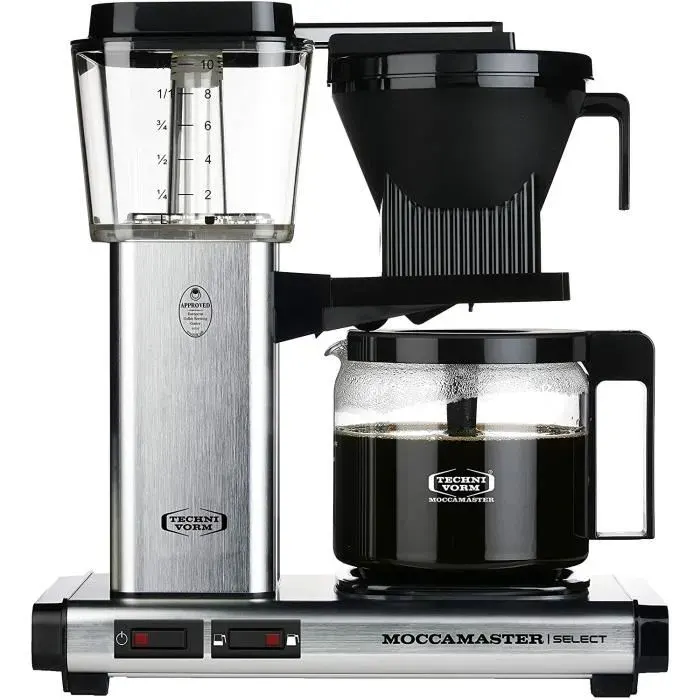 Cafetière - Moccamaster - Argent brossé - 1520 W - 125 L - 10 Tasses