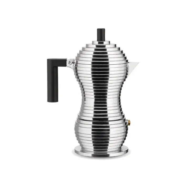 Cafetière Moka - ALESSI - Pulcina - Noir - 3 tasses - Compatible induction