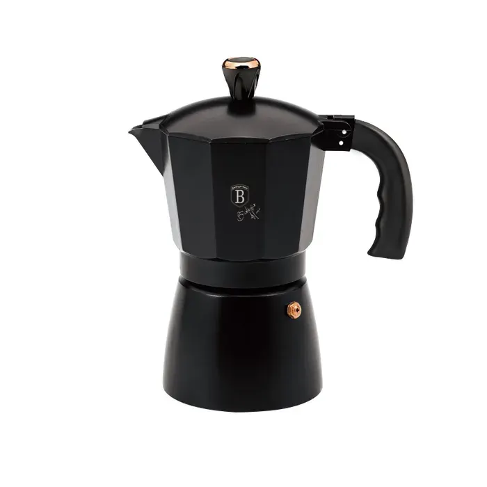 Cafetière moka - BERLINGERHAUS - BH-8562 - 9 tasses - Aluminium - Compatible gaz électrique céramique