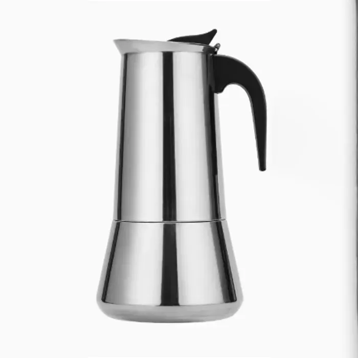 Cafetière Moka Ilsa Bonkaffe – Inox 600ml 12 tasses – Compatible induction et feu – Argent