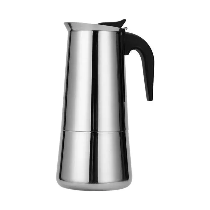 Cafetière Moka - JORMFTTE - 300ml - Inox - Compatible induction - Ergonomique