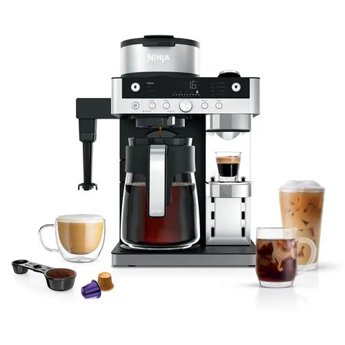Cafetière Ninja Prestige DualBrew system CFN802EU Noir Argent
