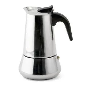 Cafetière percolateur en inox - WEIS - Arrêt automatique - Filtre - Café moulu