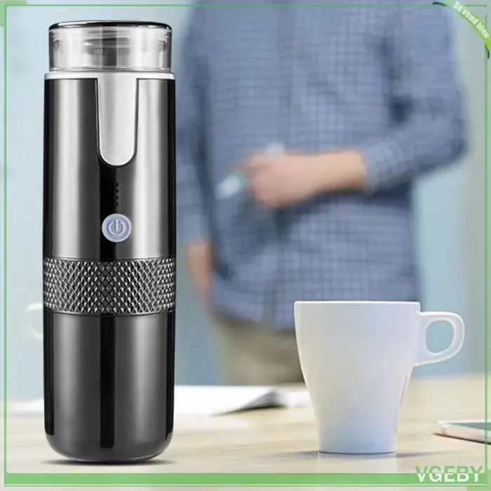 Cafetière portable - FAFEICY - Modèle portable - Batterie 1200 mAh - Réservoir 160 ml - Compatible K-Cup