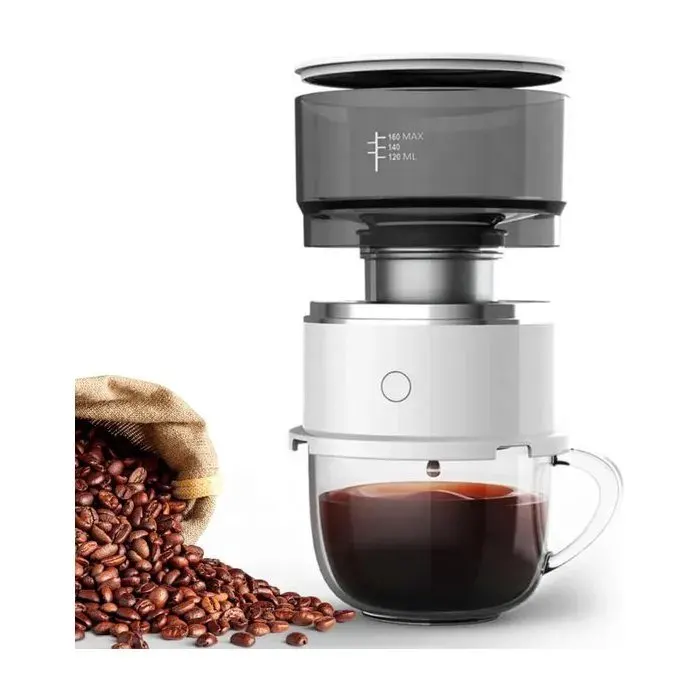 Cafetière portable - Noir - Pour cuisine - Lot de 1 - Pour cuisine maison et voyage