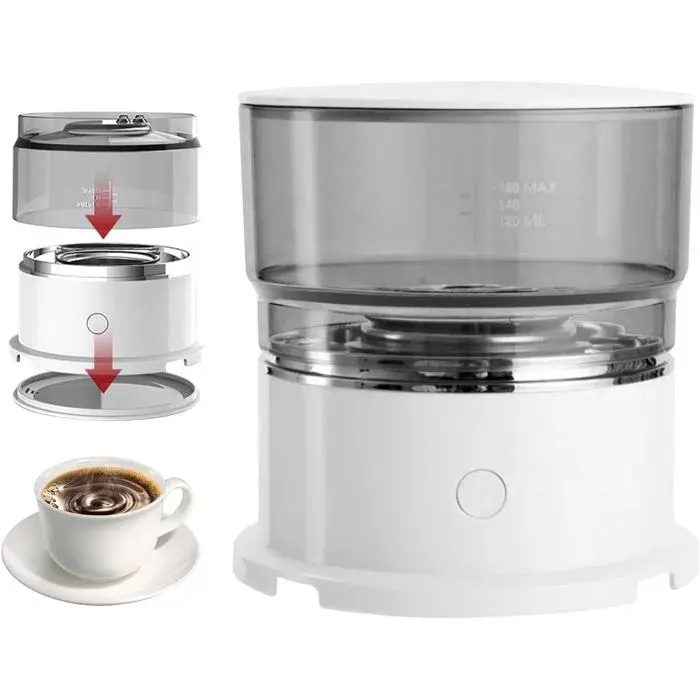Cafetière Portable Pour Café Unique Ou Glacé Idéale Pour Voiture Maison Et Bureau Utilisation Pratique Et Confortable Au Quotidien