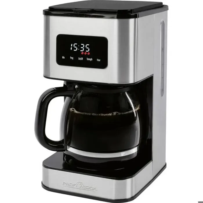 Cafetière - PROFI COOK - PC-KA 1299 - Inox - Verseuse en verre - 12-14 tasses