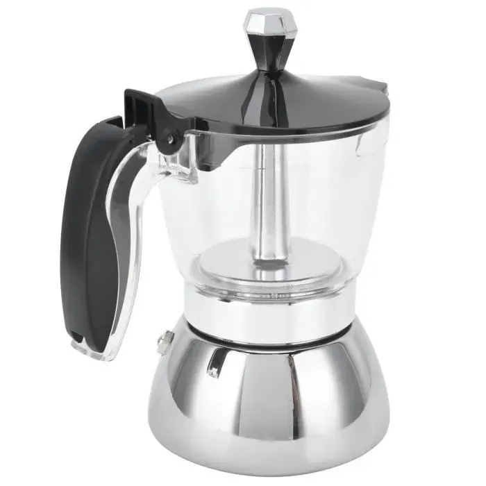 Cafetière - SURENHAP - 4 Tasses - Acier Inoxydable - Design Moderne - Compatible Capsules