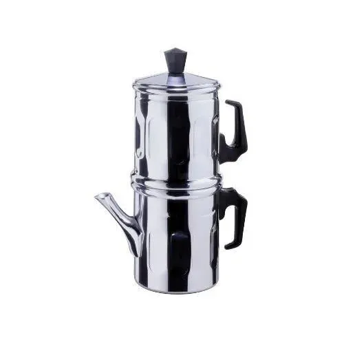 Cafetière Traditionnelle - ILSA - Napolitaine - Aluminium - 3-4 tasses - Cafetière à pression
