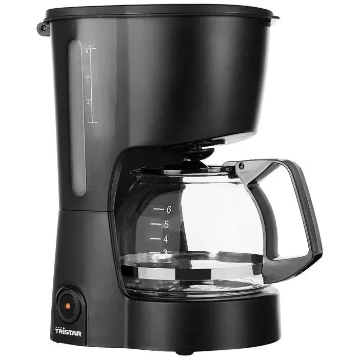 Cafetière - TRISTAR - CM-1246 - 600W - 6 tasses - Filtre - Noir mat