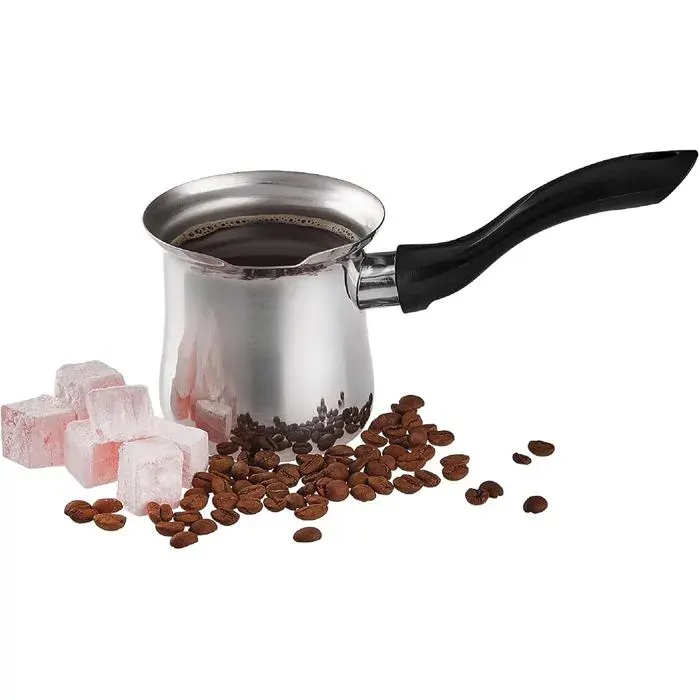 Cafetière turque Cafetière en acier inoxydable Chauffe-beurre/sauce Petite casserole pour la cuisinière