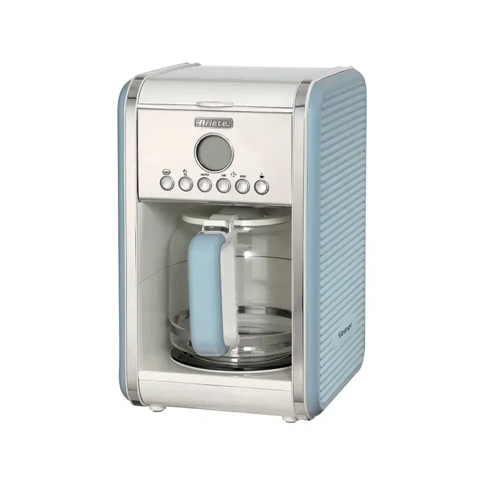Cafetière Vintage Bleu - Ariete - Programmable - 12 tasses - 1000W