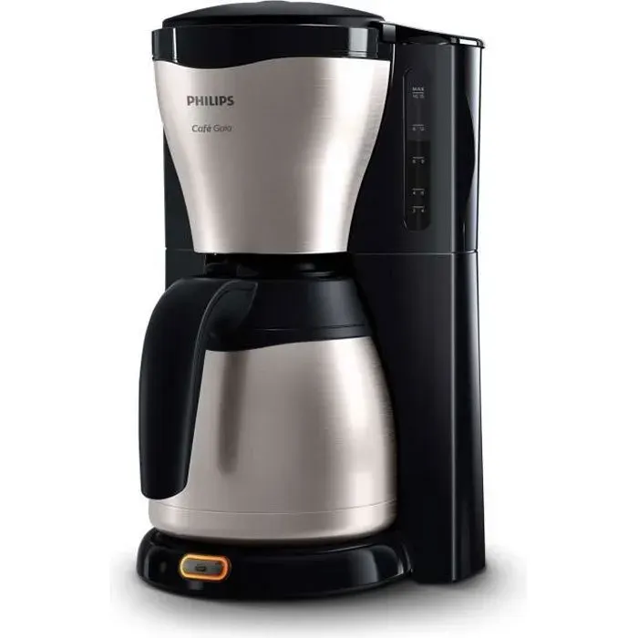Cafetire filtre Philips HD754620 - 12L 15 tasses jauge thermique arrt automatique - Mtal noir