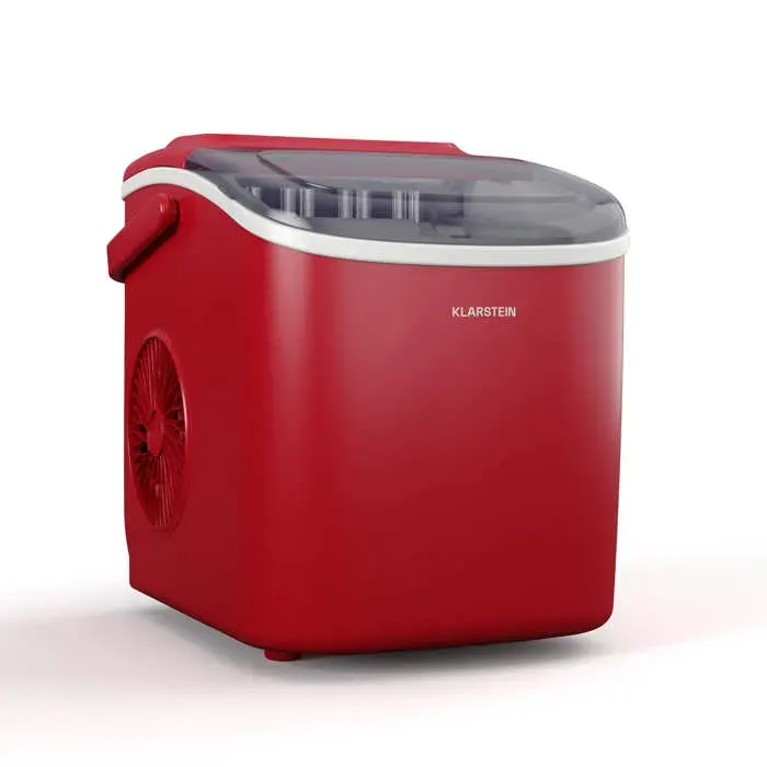 Caldwell 12kg/24h 13L Machine à Glaçons Rouge