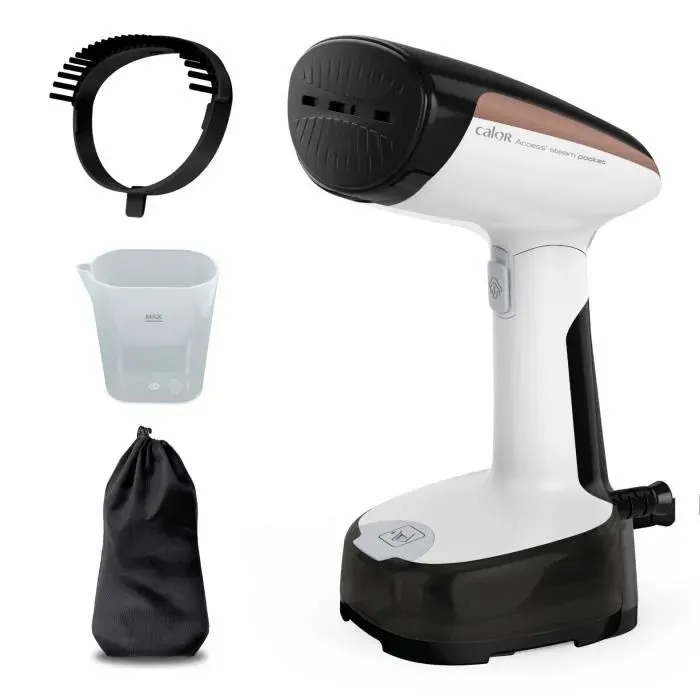 Calor Défroisseur vapeur Compact Léger Tête pliable Prêt en 15 sec Débit vapeur 19 g/min 1300 W Access Steam Pocket DT3030C0