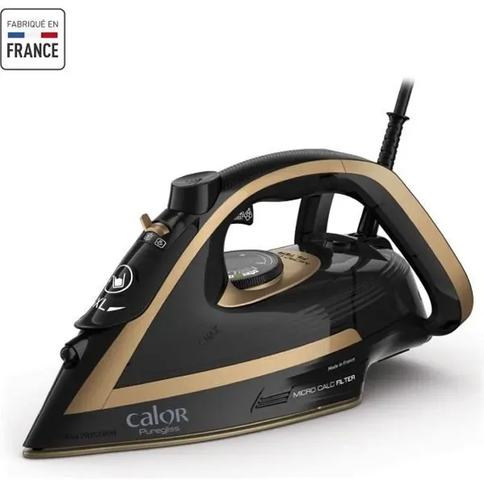 CALOR FV8064C0 Fer à repasser vapeur 3000 W Débit vapeur 50 g/min Pressing 280 g/min Collecteur calc breveté Fabriqué en
