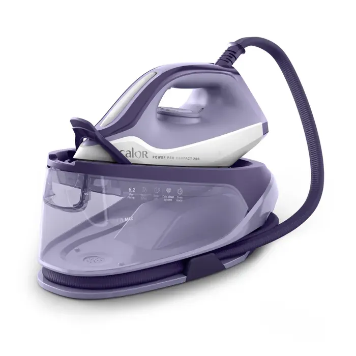 Calor Power Pro Compact 200 Centrale vapeur 2 400 W Fonction pressing de 370 g/min Design léger et compact SV6211C0